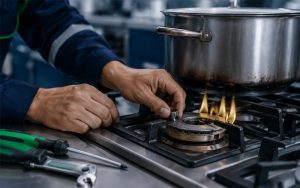 علت زرد سوختن شعله اجاق گاز